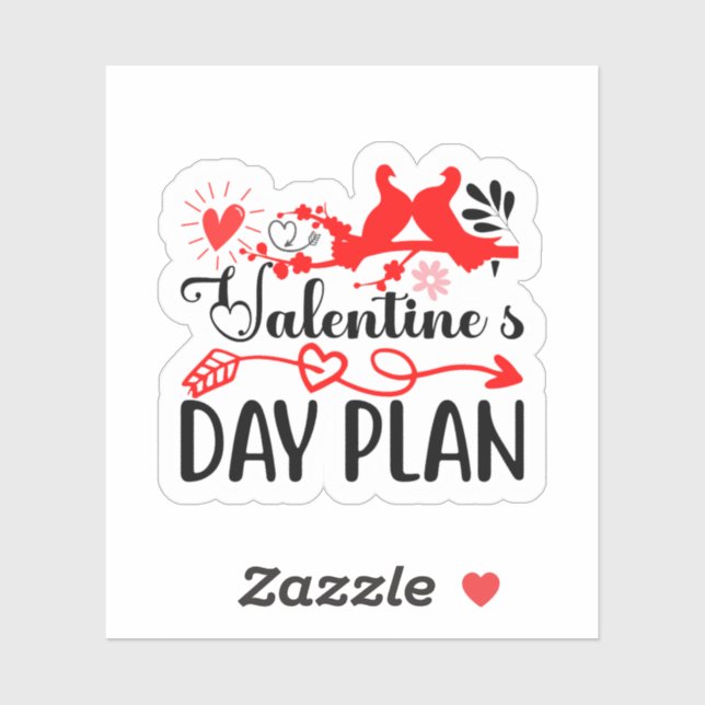Valentine’s Day Plan Cute Romantic Love Schedule D (Sheet)