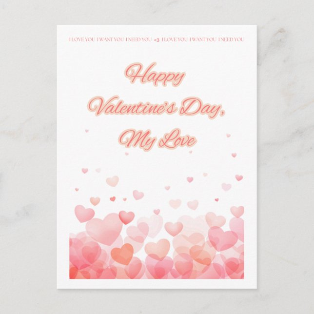 Valentine’s Day post card (Front)