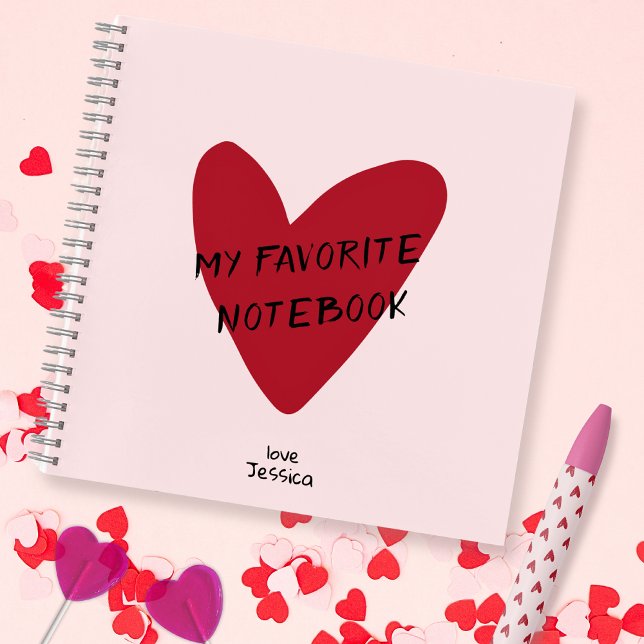 Valentine’s Day red heart  Notebook (Creator Uploaded)