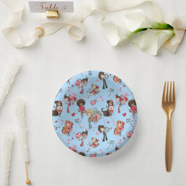 Valentine’s Day School Party Paper Plate (Wedding)