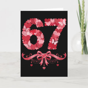 Valentine’s Day Six Seven 67 Funny Meme 6 7 Valent Card