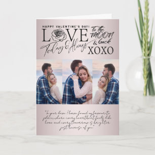 Valentine’s Day Soft Blush Photo Collage Card