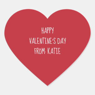 Valentine’s Day stickers for valentines and favour