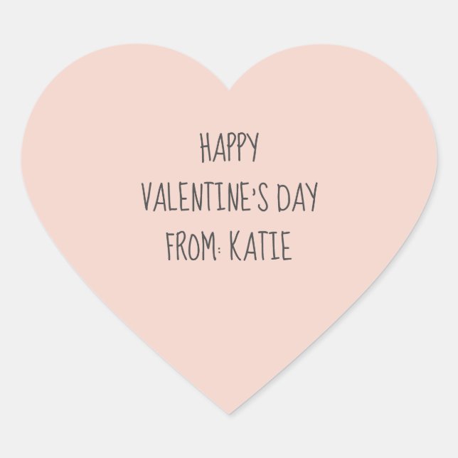 Valentine’s Day stickers for valentines and favour (Front)