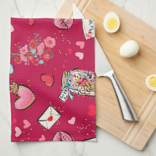 Valentine’s Day Tea Towel