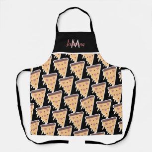 Valentine’s Day Theme Heart Pizza  Pattern Apron