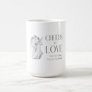Valentine’s Day – Vintage Cherubs & Love Message Coffee Mug