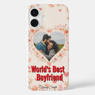  Valentine s Gift For Him - World’s Best Boyfriend iPhone 16 Case