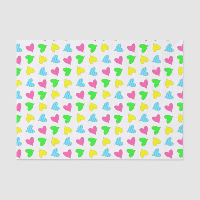 Valentine’s Hearts Tissue Paper (Front)