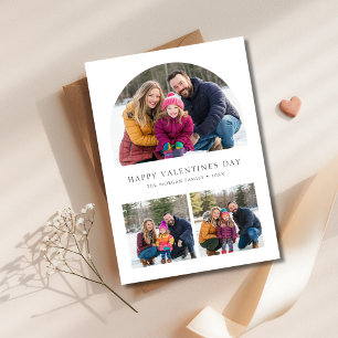Valentine’s Keepsake Card Family Photos in Arch