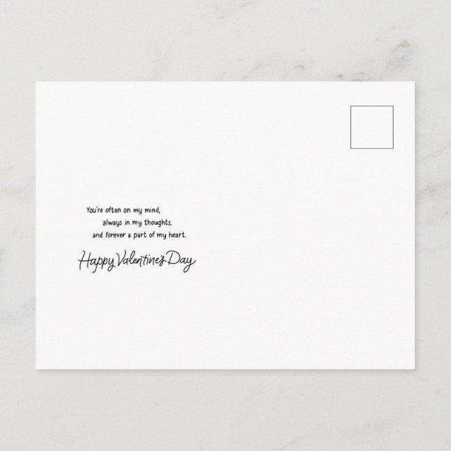 Valentine’s Postcard (Back)