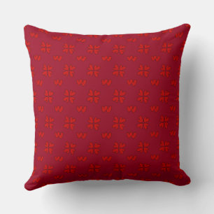 Valentine’s Red Hearts On Red 2 Throw Pillow
