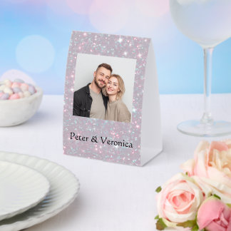 Valentine Shiny Personalized Lovely Table Sign