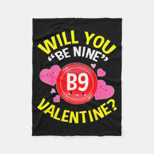 Valentine Shirts For Bingo Lovers Gifts Grandma Wo Fleece Blanket