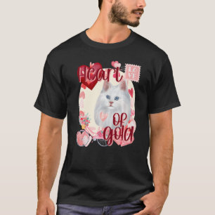 Valentine Siamese Cat Simply Cute Southern Colours T-Shirt