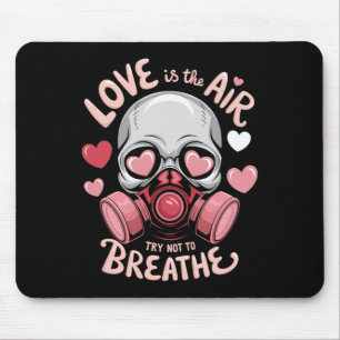 Valentine Skull Gas Mask Kawaii Love Aesthetic _1 Mouse Mat