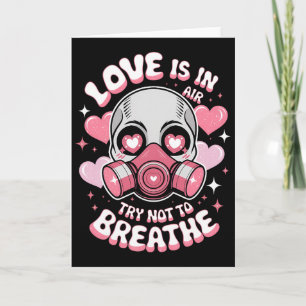 Valentine Skull Gas Mask Love Aesthetic _11 Card