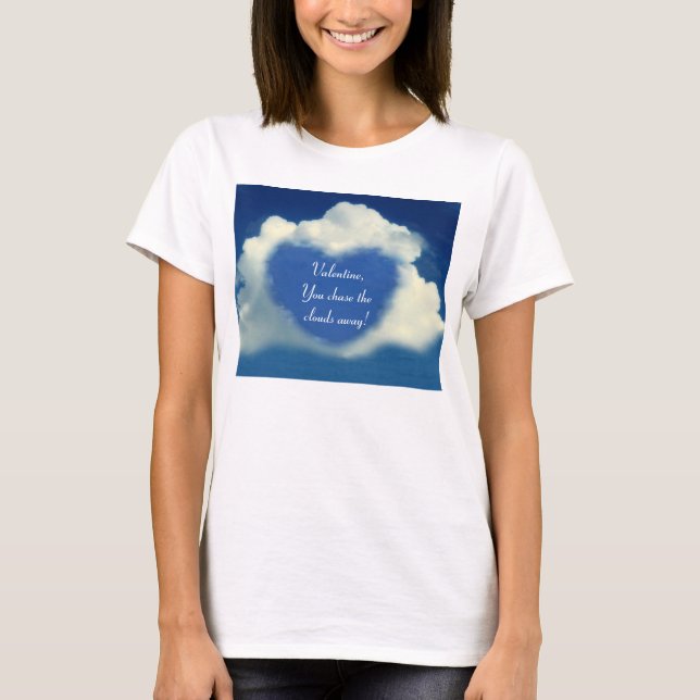 Valentine Sky Heart T-Shirt (Front)