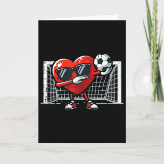 Valentine Soccer Heart Drip Sport Love Valentines Card