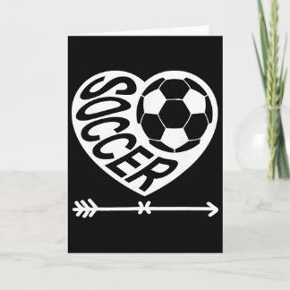 Valentine Soccer Heart Drip Sport Love Valentines Card