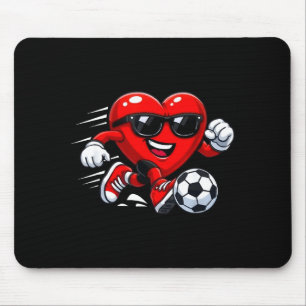 Valentine Soccer Heart Drip Srt Love Valentines Da Mouse Mat
