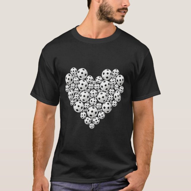 Valentine Soccer Heart Drip Srt Love Valentines Da T-Shirt (Front)