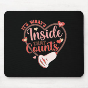 Valentine Sonography Tech Heart Transducer Ultraso Mouse Mat