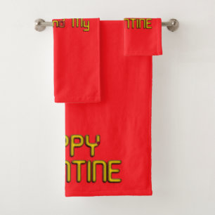 Valentine Special Bath Towel Set