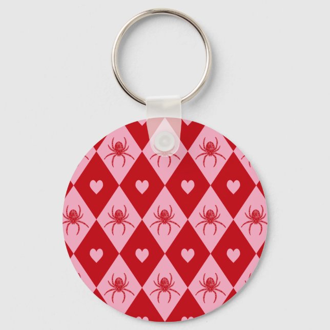 Valentine Spiders Key Ring (Front)