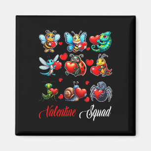 Valentine Squad Insects Bee Butterfly Ladybug Hold Magnet