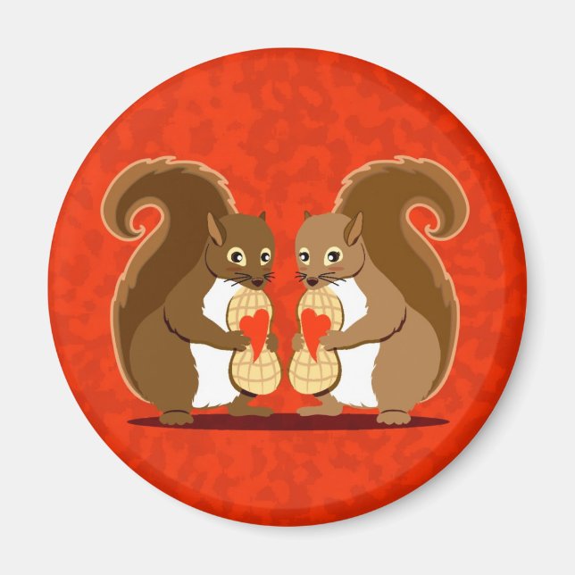 Valentine squirrels 1 magnet (Front)