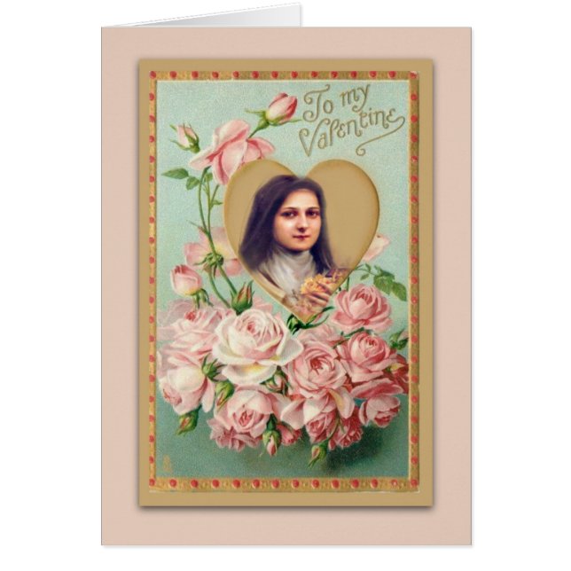 Valentine St. Therese Catholic Religious Nun (Front)