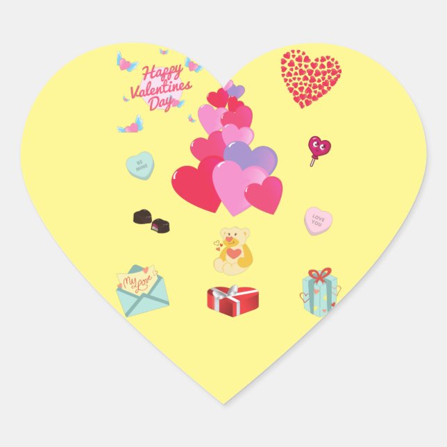 " VALENTINE" STICKERS (Front)