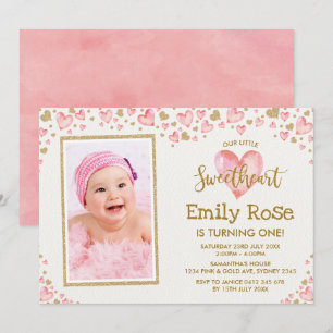 Valentine Sweetheart Birthday Invitation ANY AGE