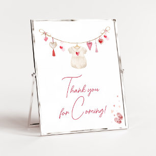 Valentine Sweetheart Thank You for Coming Poster
