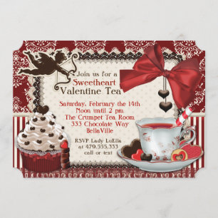 Valentine Tea Party Invitations