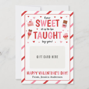 Valentine Teacher Appreciation Gift Card Holder