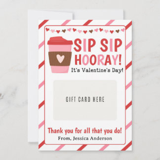Valentine Teacher Appreciation Gift Card Holder