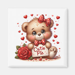 Valentine Teddy  Magnet