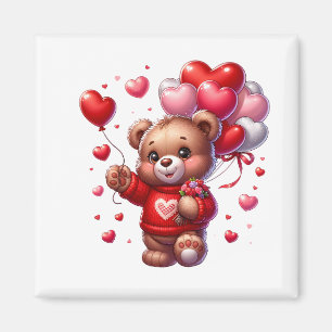 Valentine Teddy Magnet  
