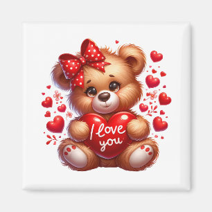 Valentine Teddy  Magnet