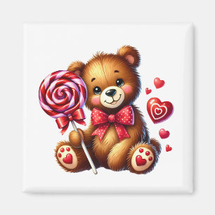 Valentine Teddy Magnet  
