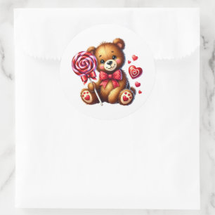 Valentine Teddy Stickers