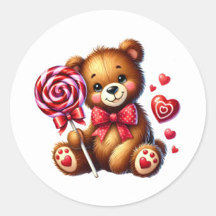 Valentine Teddy Stickers