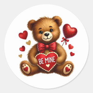 Valentine Teddy Stickers