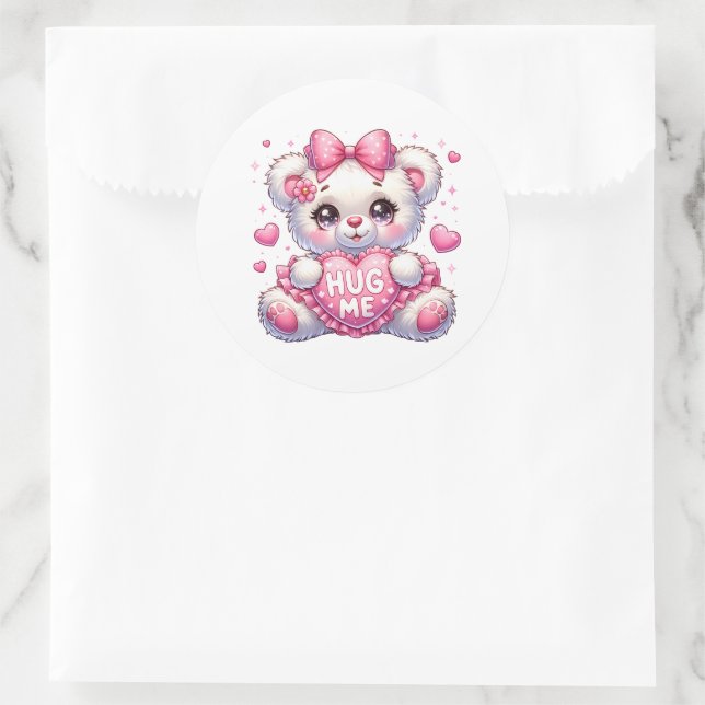 Valentine Teddy Stickers (Bag)