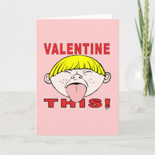 Valentine This!  Boy Holiday Card