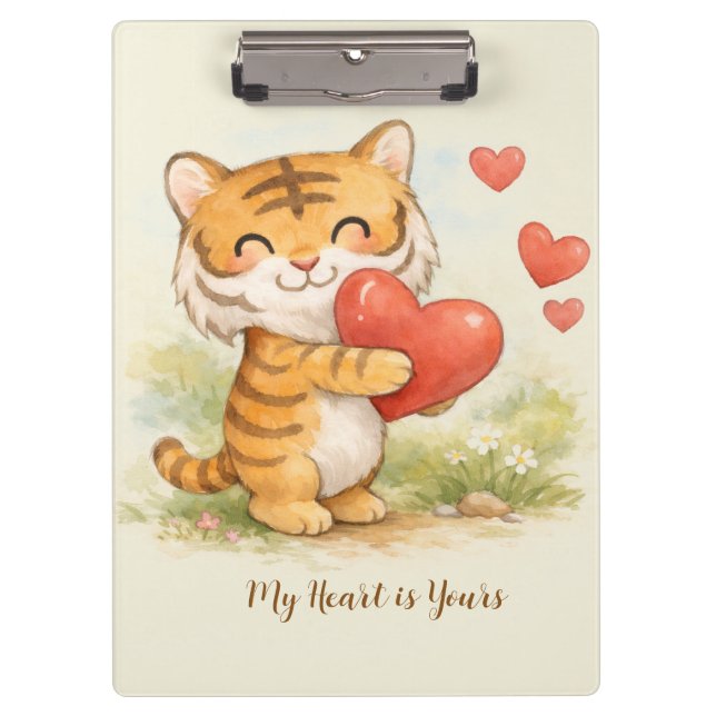 Valentine tiger clipboard (Front)