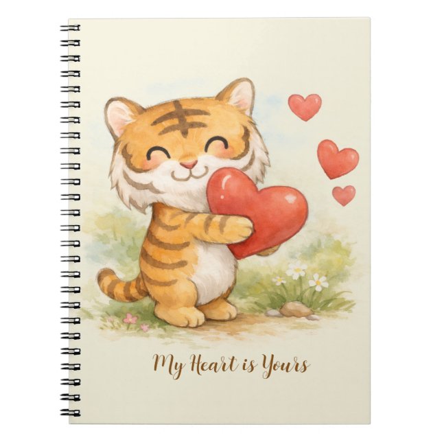 Valentine tiger notebook (Front)