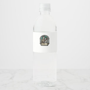 Valentine Till Death Do Us Part Romantic Style Water Bottle Label